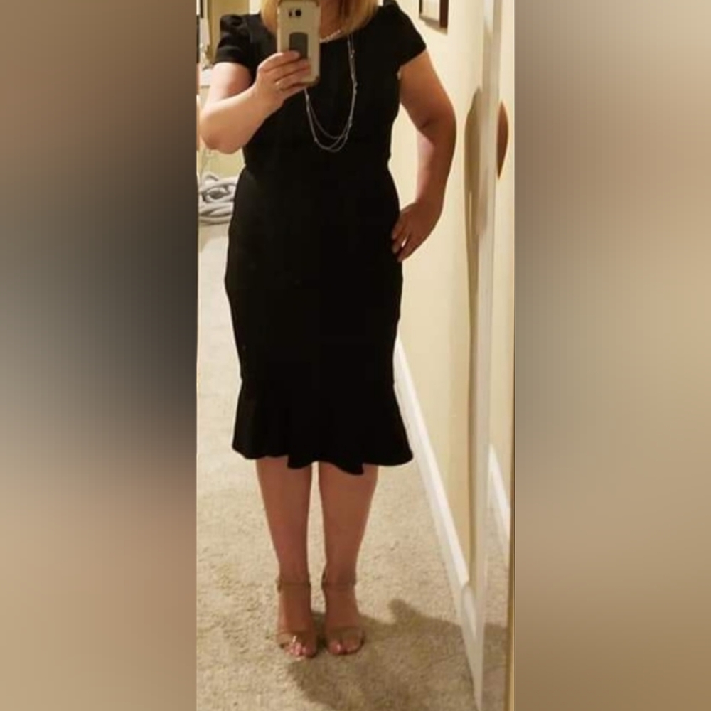 Black cocktail dress